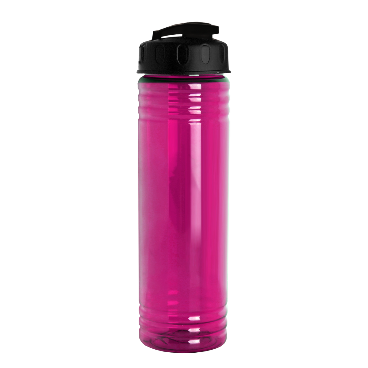 Custom logo Slim Fit RPET Bottle with Flip-Top Lid - 24 oz.