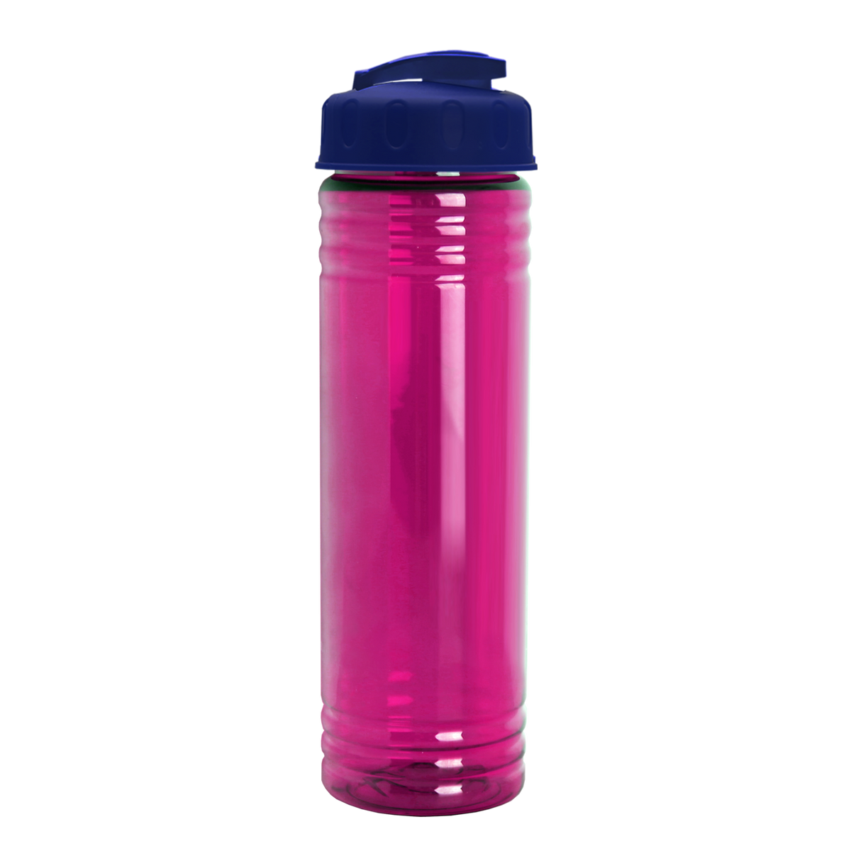 Custom logo Slim Fit RPET Bottle with Flip-Top Lid - 24 oz.