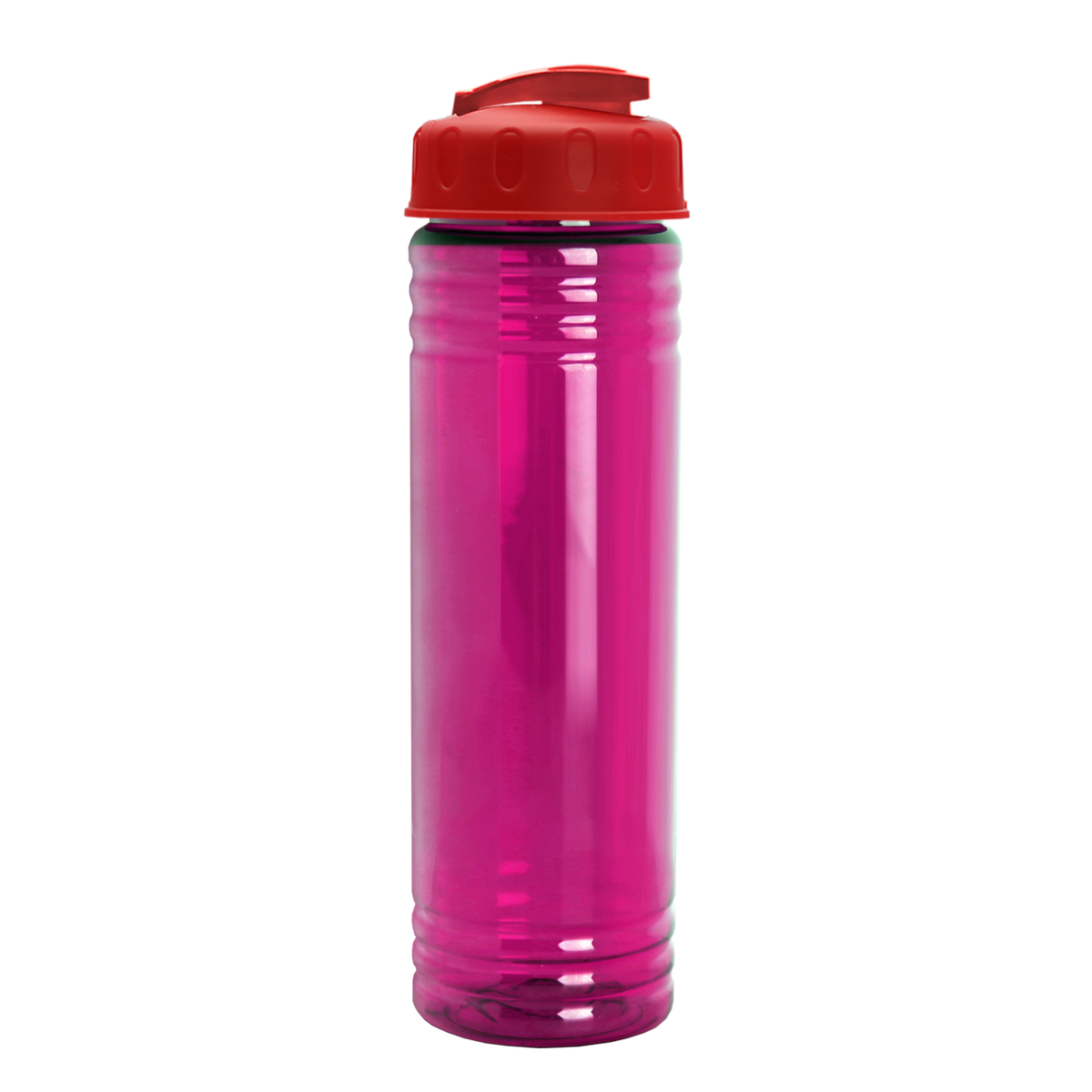 Custom logo Slim Fit RPET Bottle with Flip-Top Lid - 24 oz.