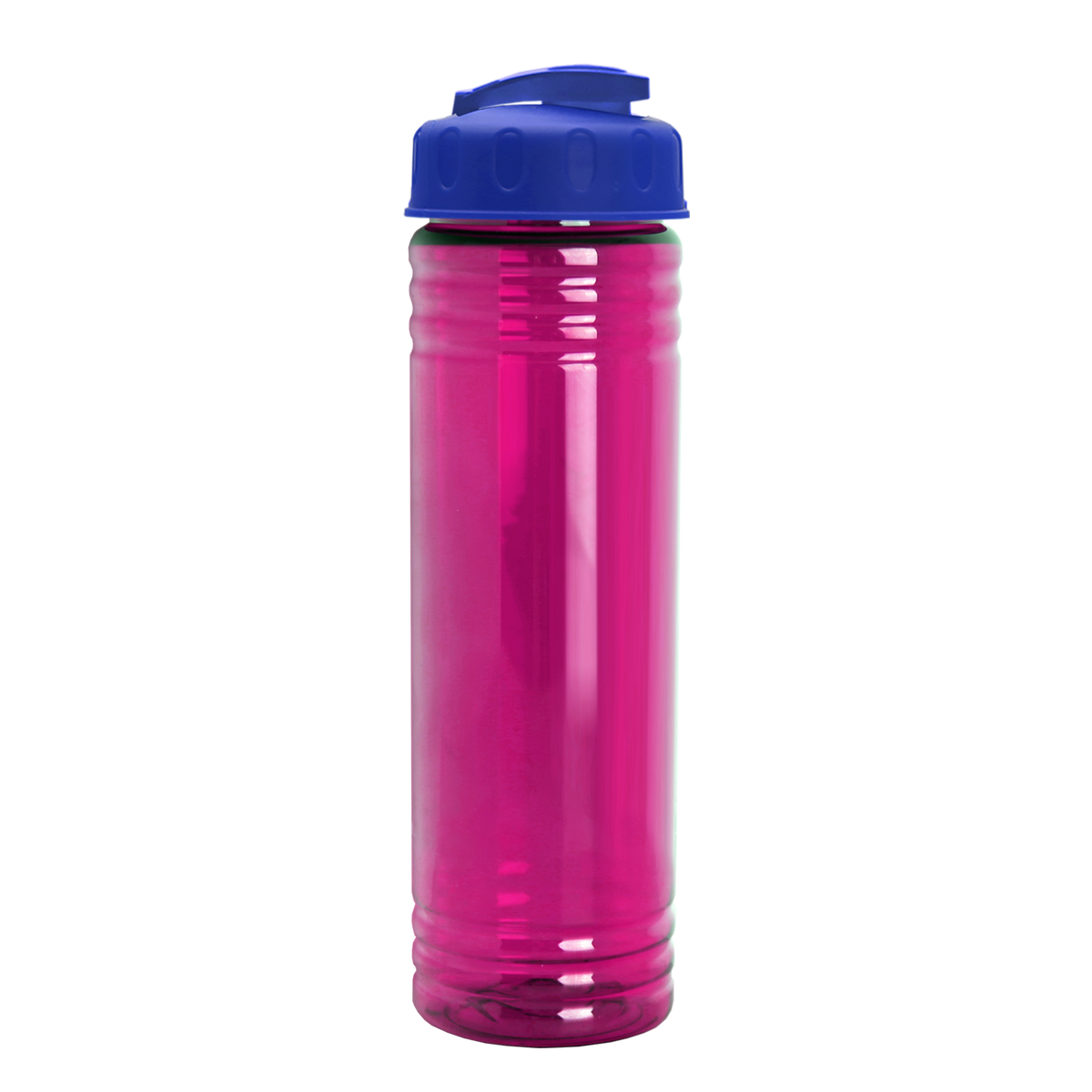 Custom logo Slim Fit RPET Bottle with Flip-Top Lid - 24 oz.