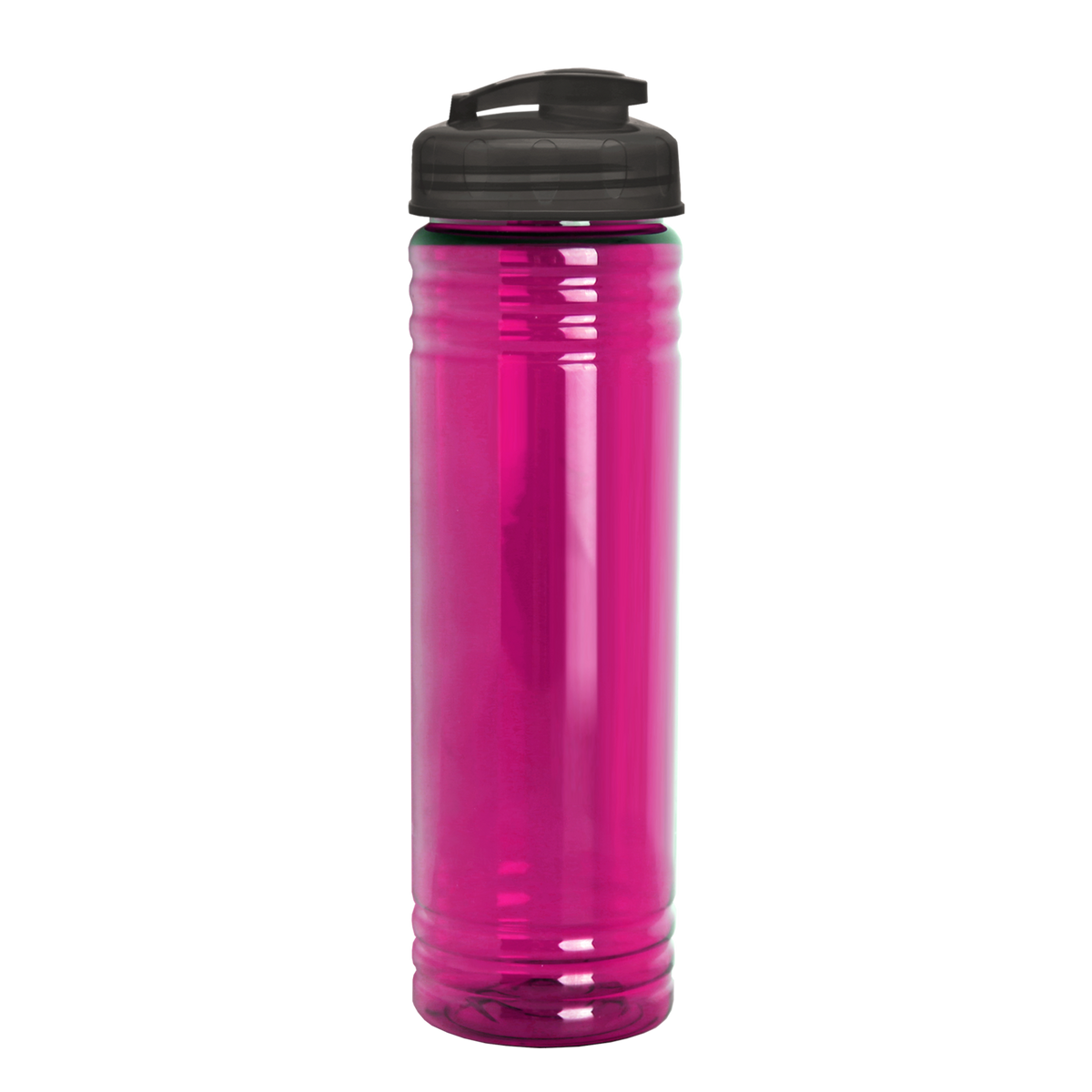 Custom logo Slim Fit RPET Bottle with Flip-Top Lid - 24 oz.