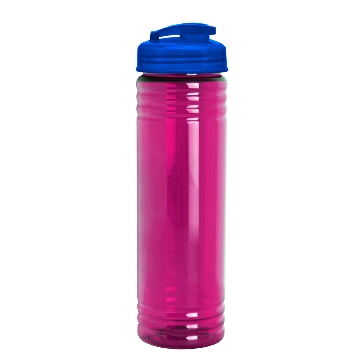 Custom logo Slim Fit RPET Bottle with Flip-Top Lid - 24 oz.