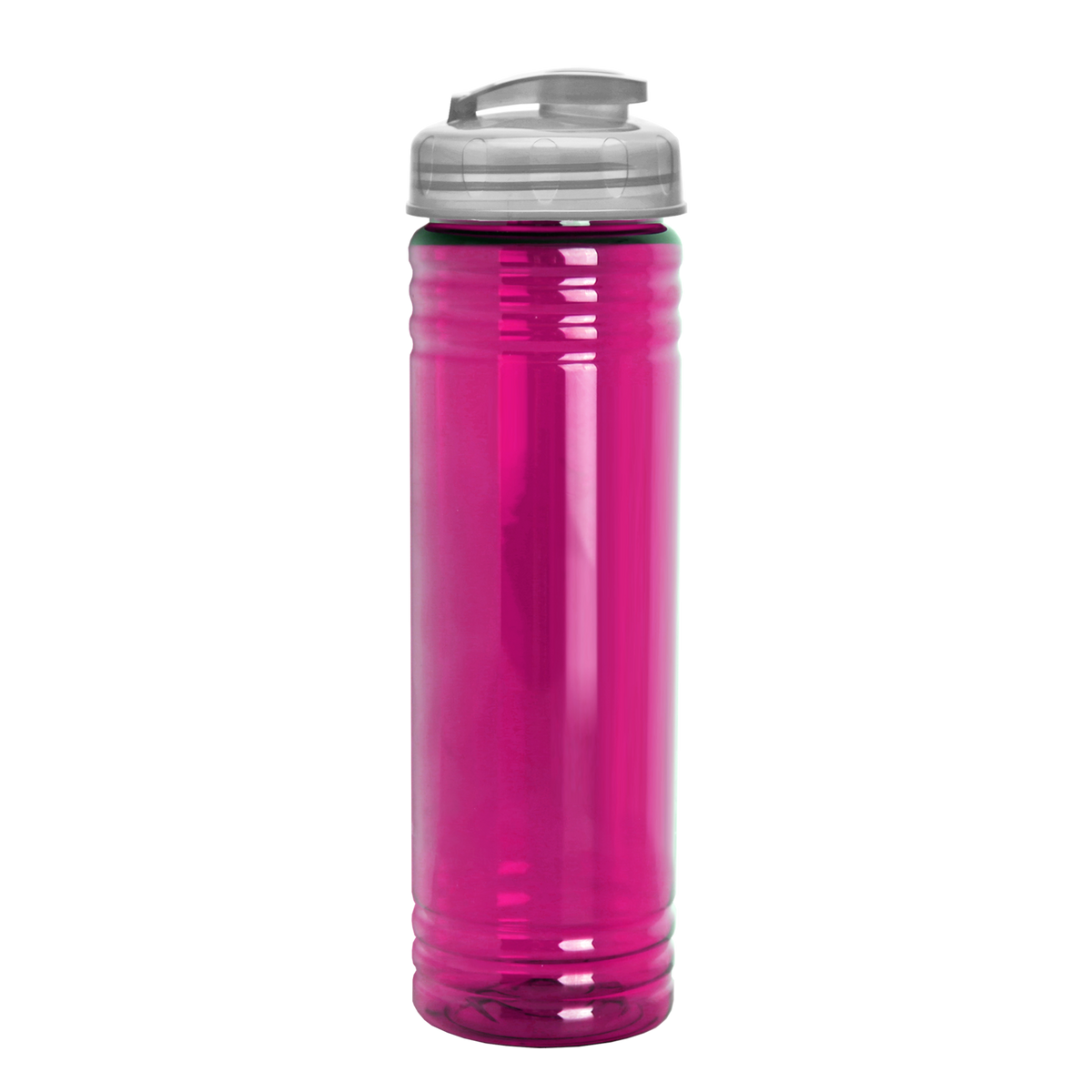 Custom logo Slim Fit RPET Bottle with Flip-Top Lid - 24 oz.