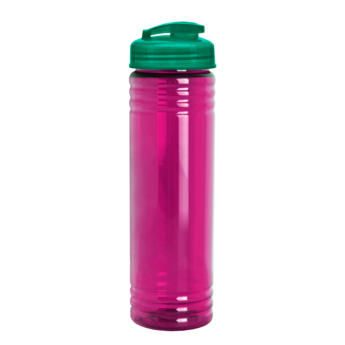 Custom logo Slim Fit RPET Bottle with Flip-Top Lid - 24 oz.