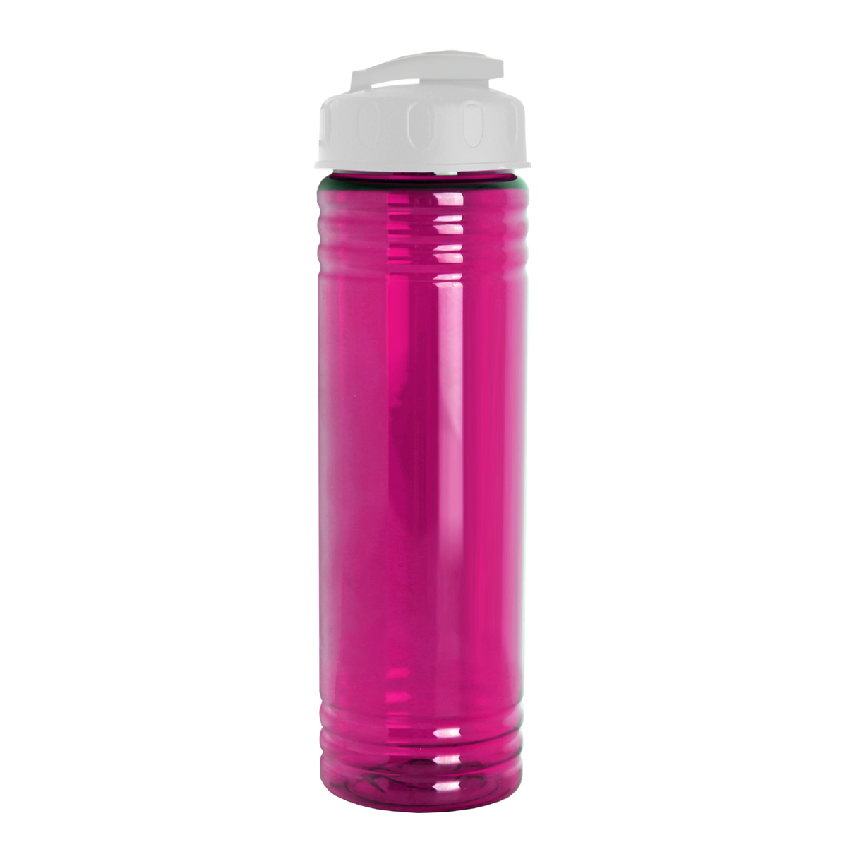 Custom logo Slim Fit RPET Bottle with Flip-Top Lid - 24 oz.