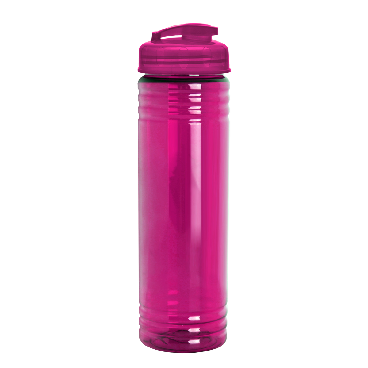 Custom logo Slim Fit RPET Bottle with Flip-Top Lid - 24 oz.