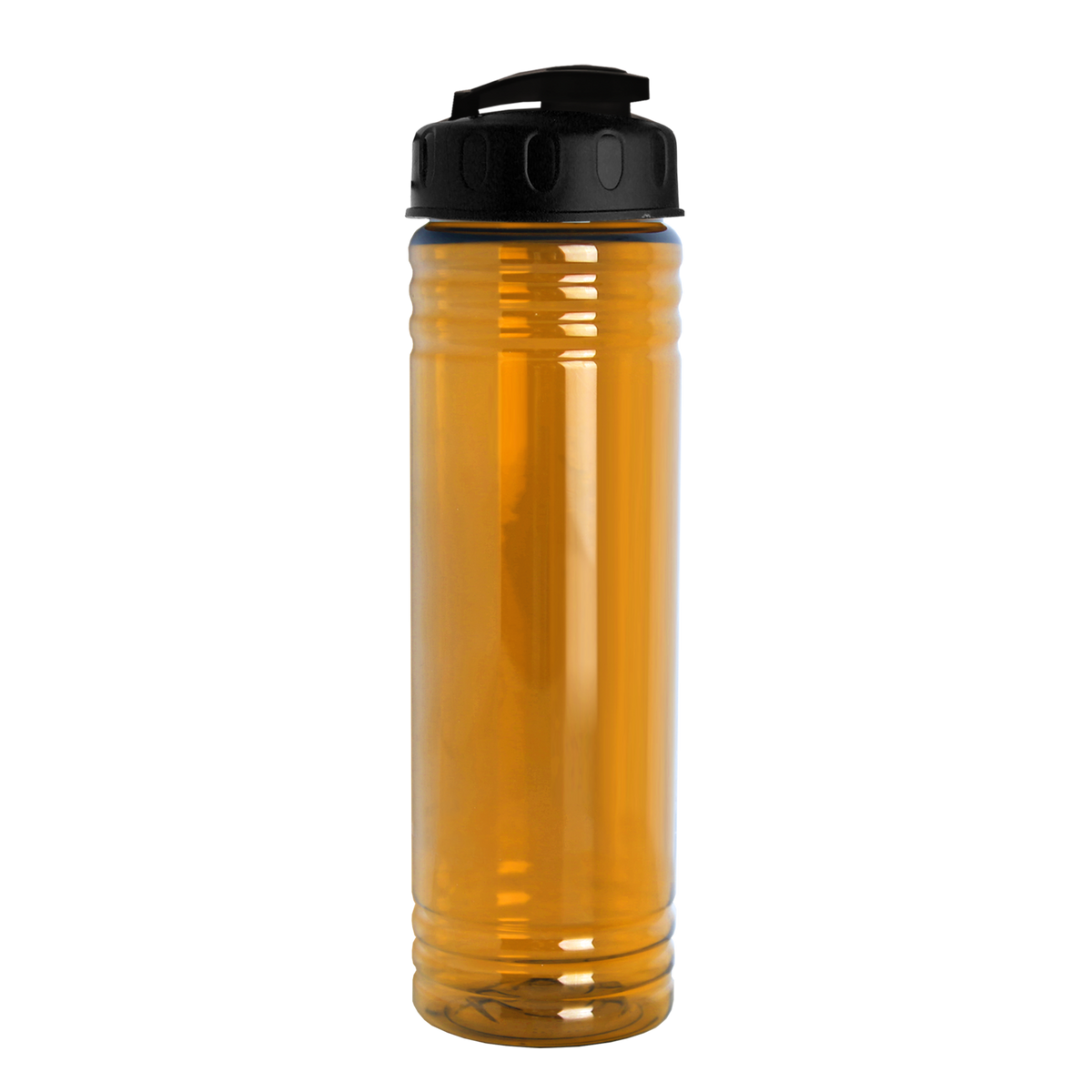 Custom logo Slim Fit RPET Bottle with Flip-Top Lid - 24 oz.