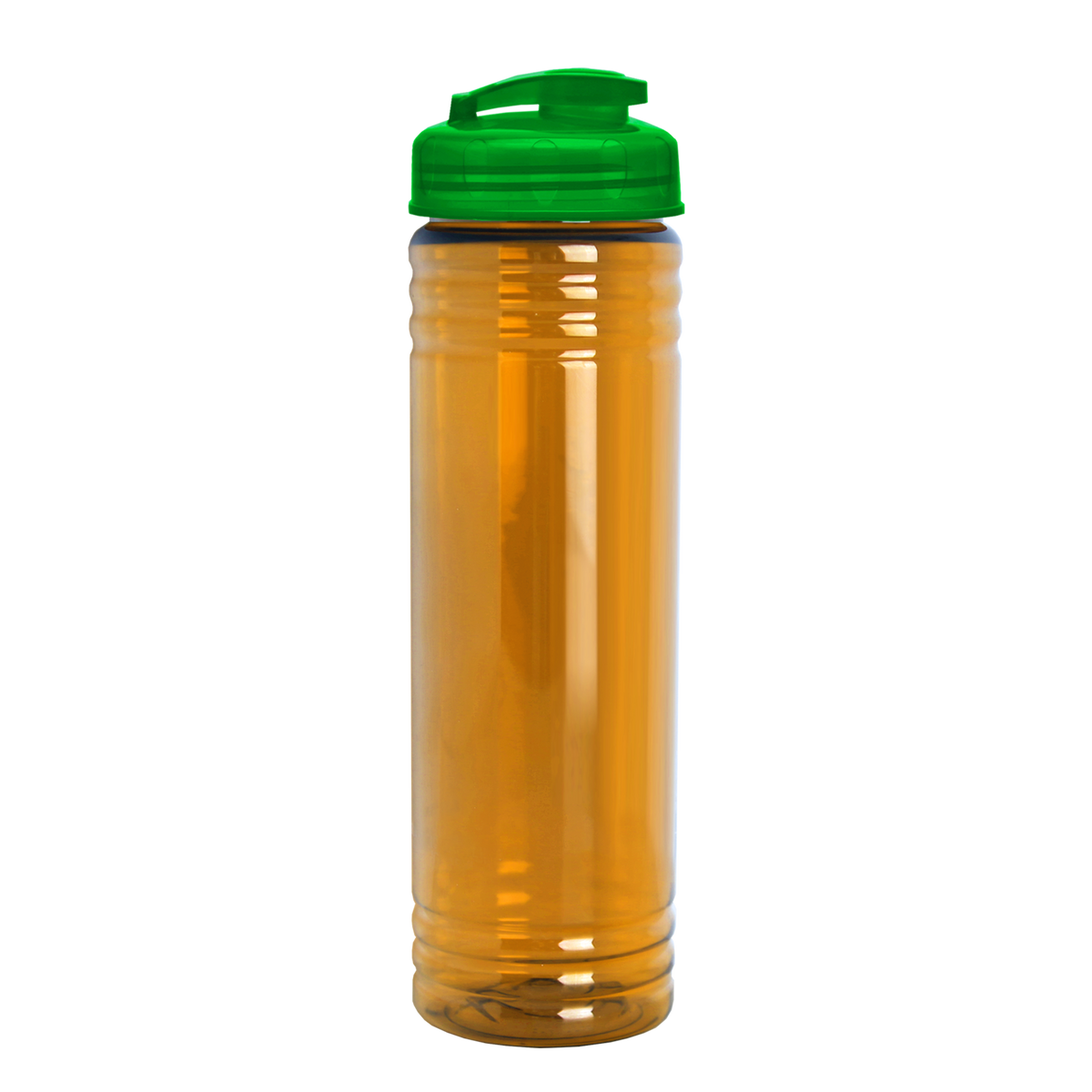 Custom logo Slim Fit RPET Bottle with Flip-Top Lid - 24 oz.