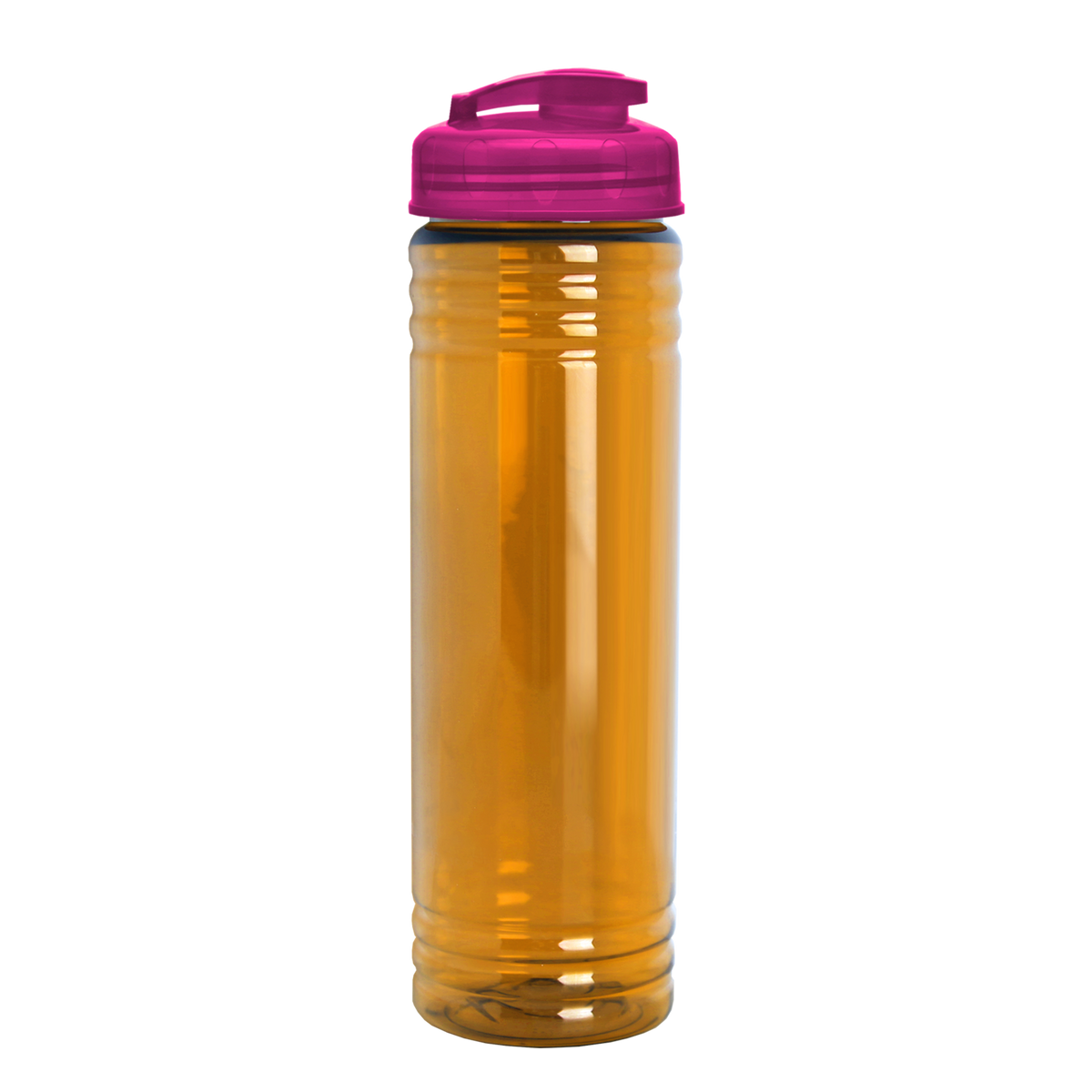 Custom logo Slim Fit RPET Bottle with Flip-Top Lid - 24 oz.