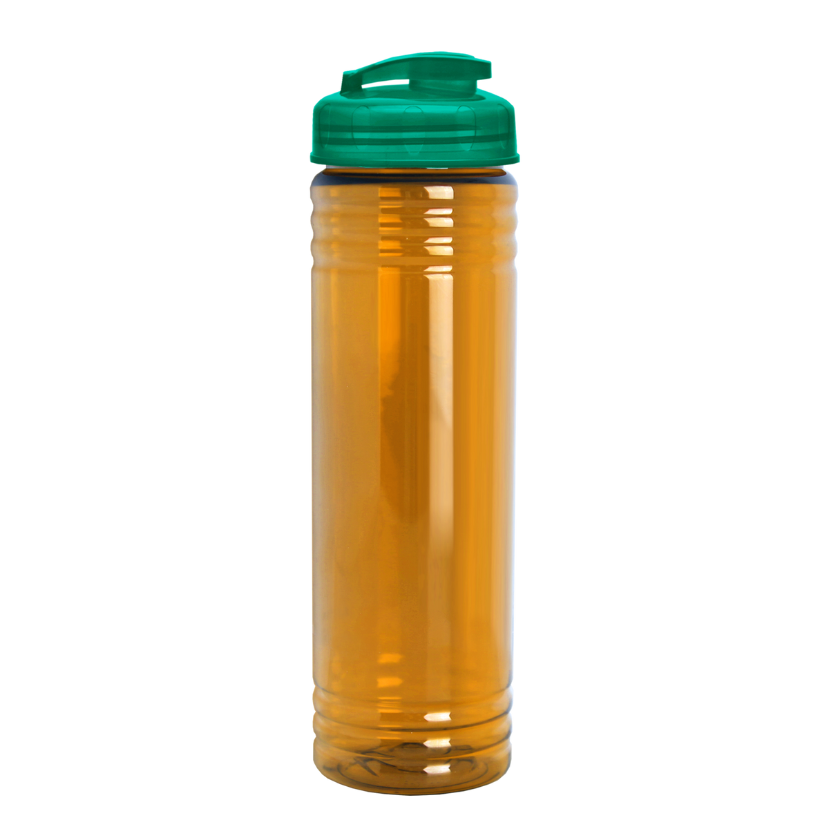 Custom logo Slim Fit RPET Bottle with Flip-Top Lid - 24 oz.