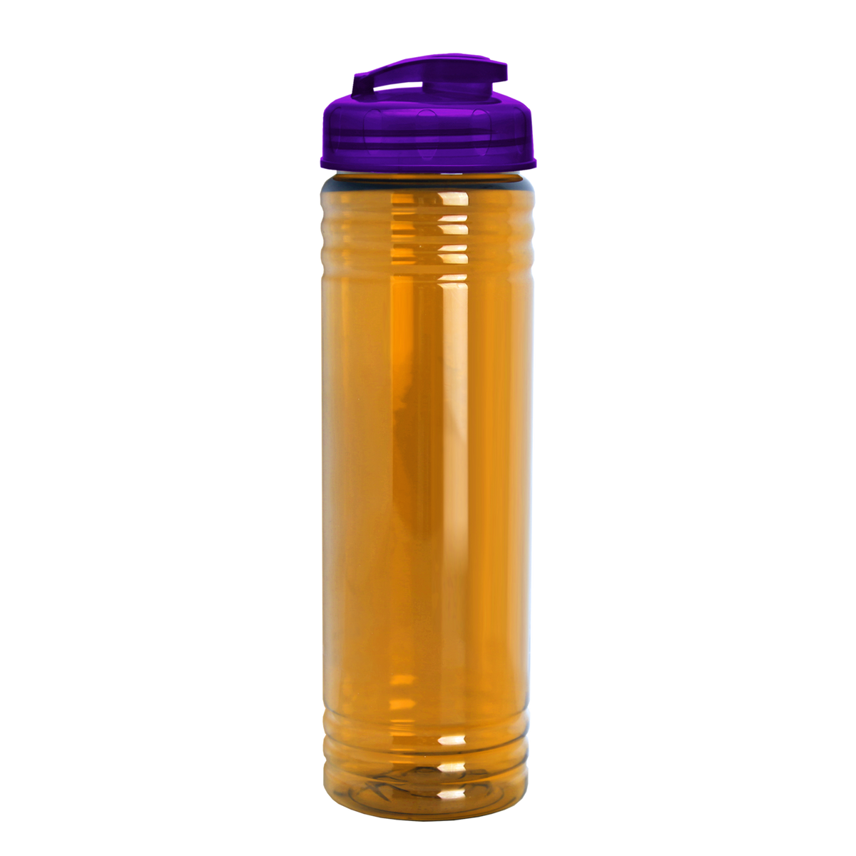 Custom logo Slim Fit RPET Bottle with Flip-Top Lid - 24 oz.