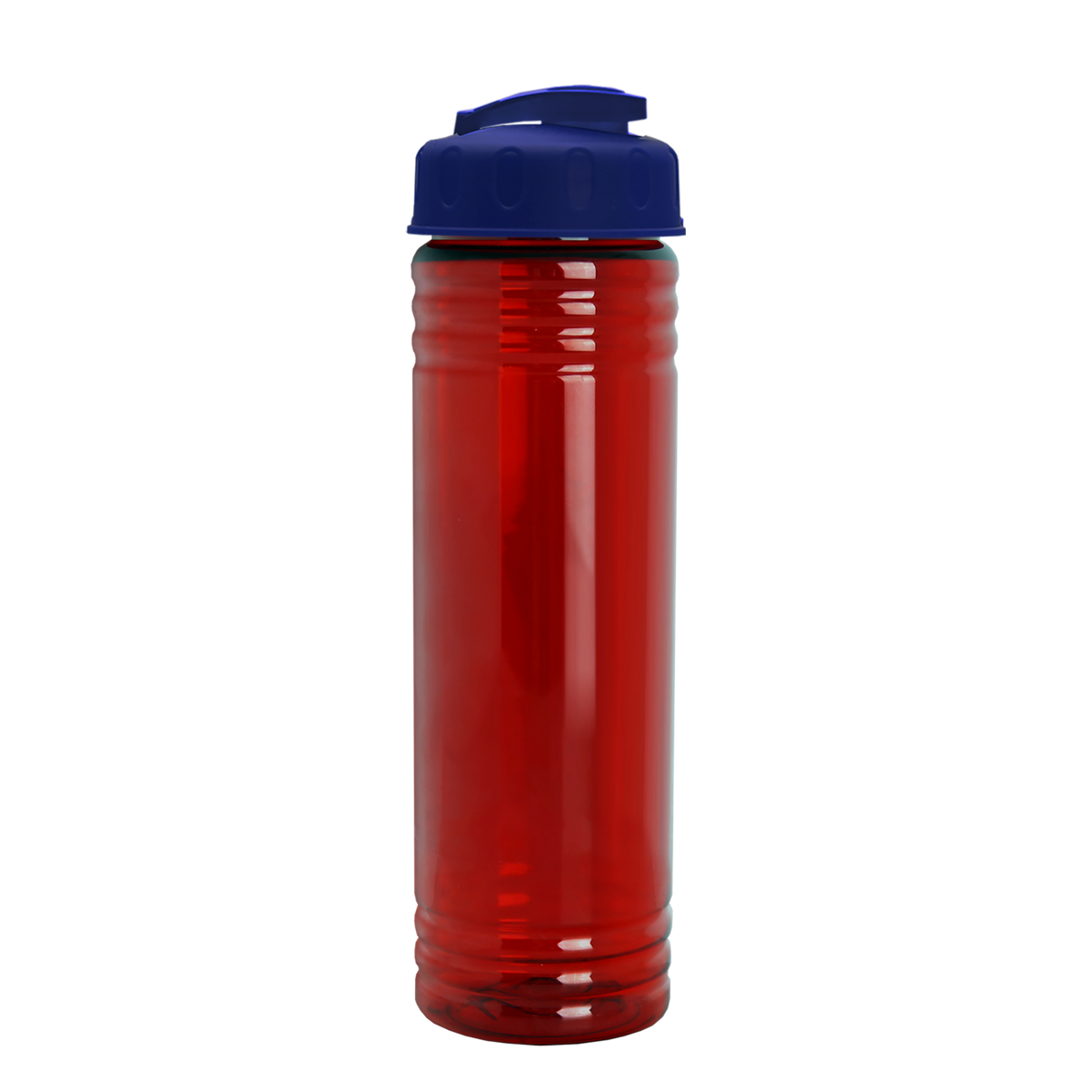 Custom logo Slim Fit RPET Bottle with Flip-Top Lid - 24 oz.