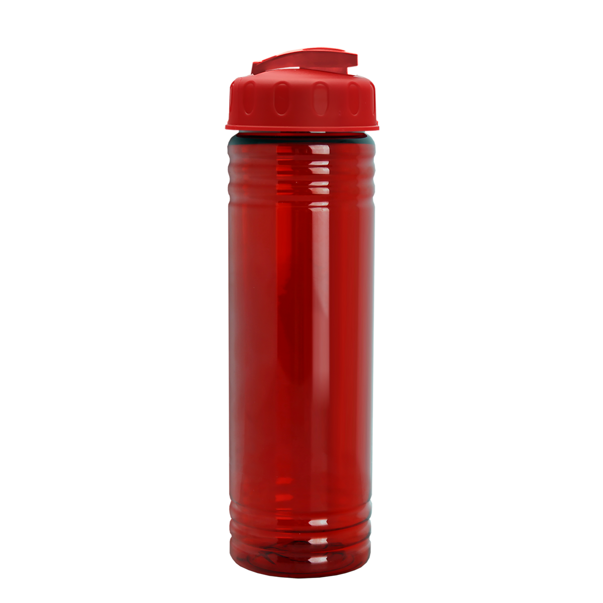 Custom logo Slim Fit RPET Bottle with Flip-Top Lid - 24 oz.