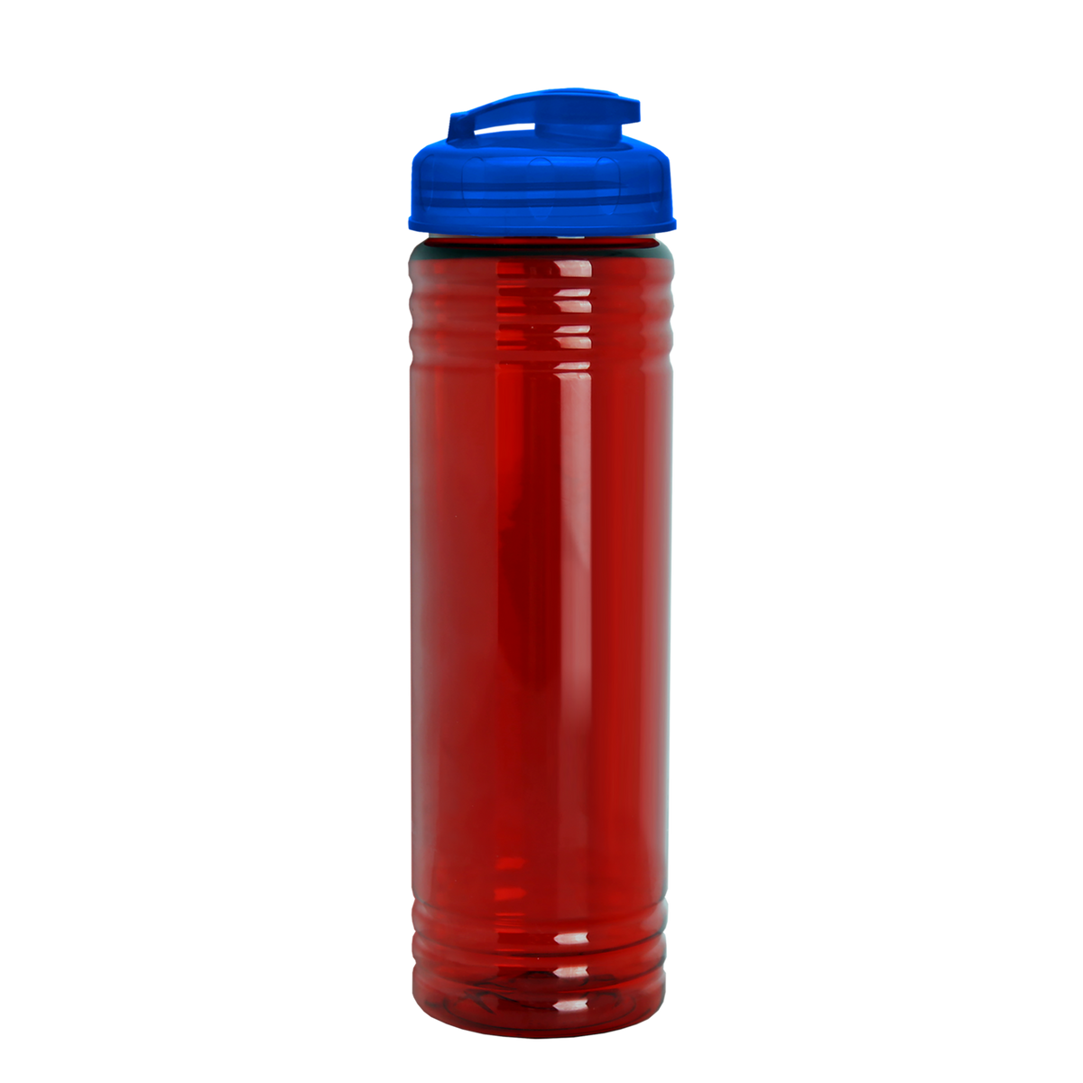 Custom logo Slim Fit RPET Bottle with Flip-Top Lid - 24 oz.