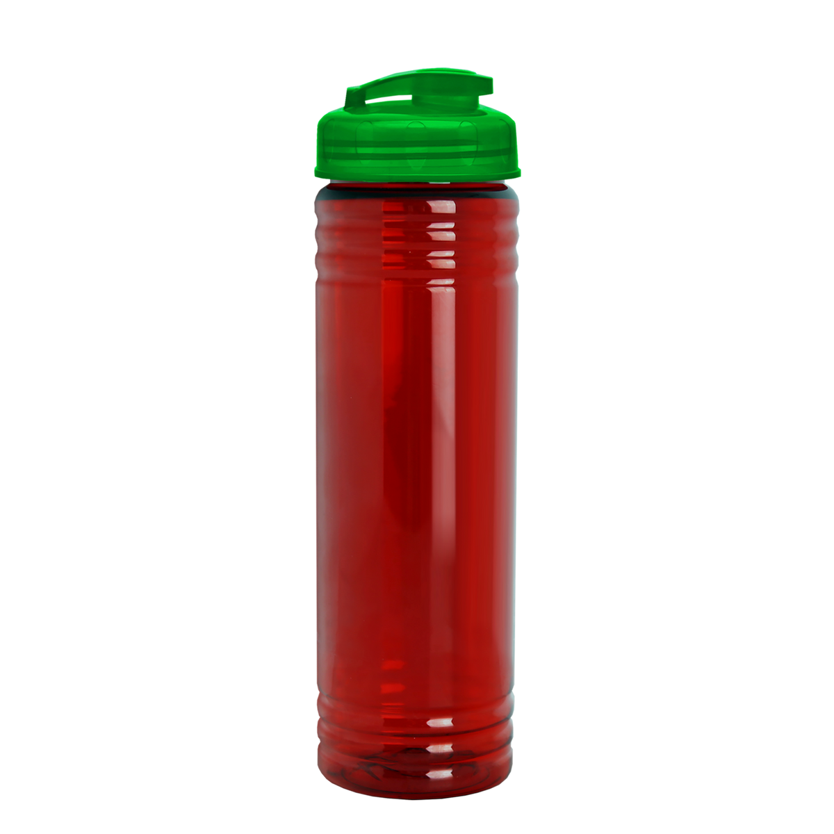 Custom logo Slim Fit RPET Bottle with Flip-Top Lid - 24 oz.