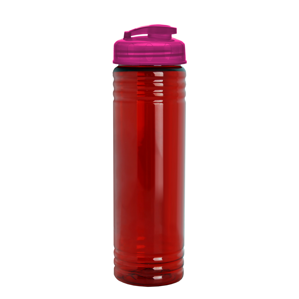 Custom logo Slim Fit RPET Bottle with Flip-Top Lid - 24 oz.
