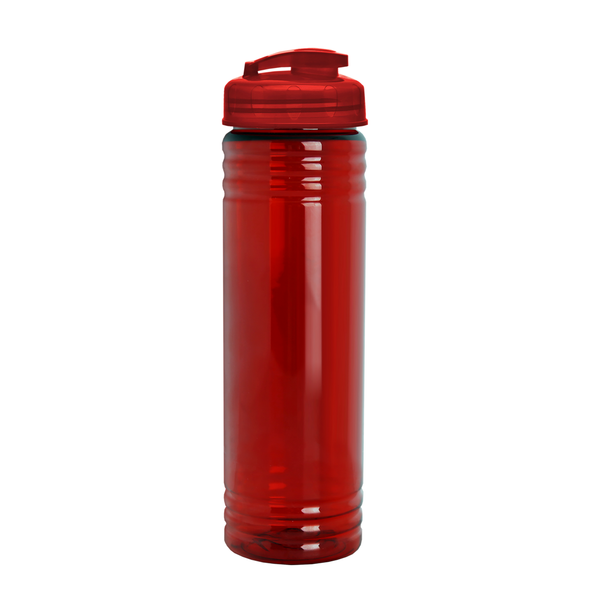 Custom logo Slim Fit RPET Bottle with Flip-Top Lid - 24 oz.