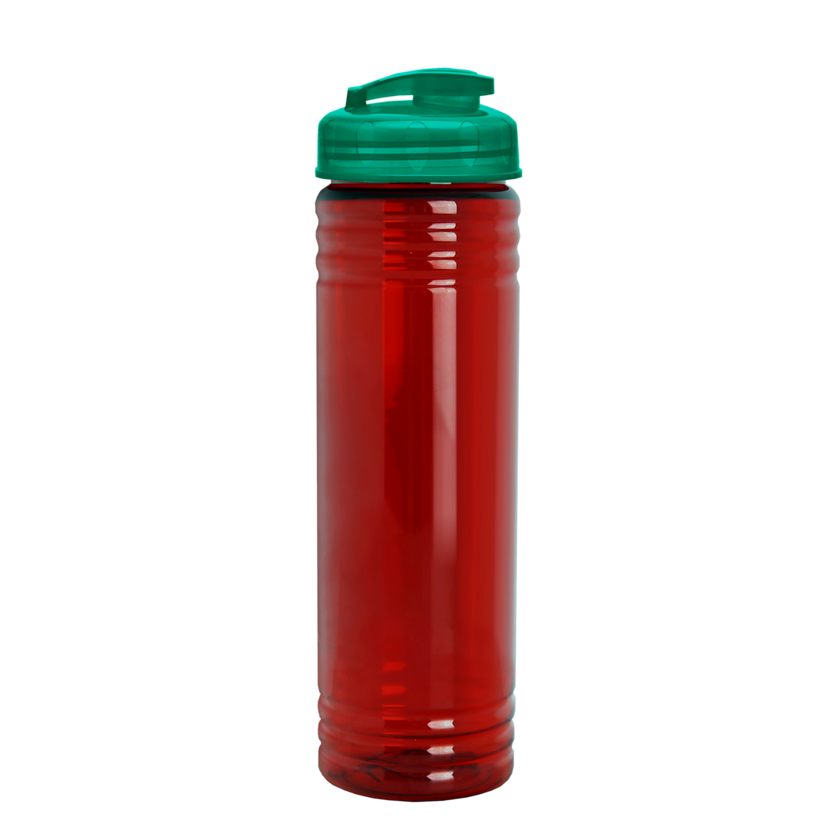 Custom logo Slim Fit RPET Bottle with Flip-Top Lid - 24 oz.