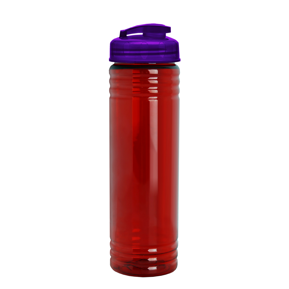 Custom logo Slim Fit RPET Bottle with Flip-Top Lid - 24 oz.