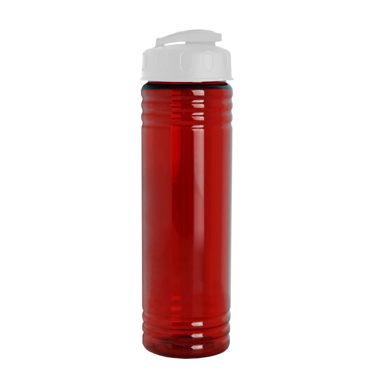 Custom logo Slim Fit RPET Bottle with Flip-Top Lid - 24 oz.