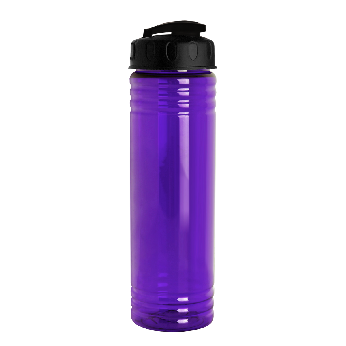Custom logo Slim Fit RPET Bottle with Flip-Top Lid - 24 oz.