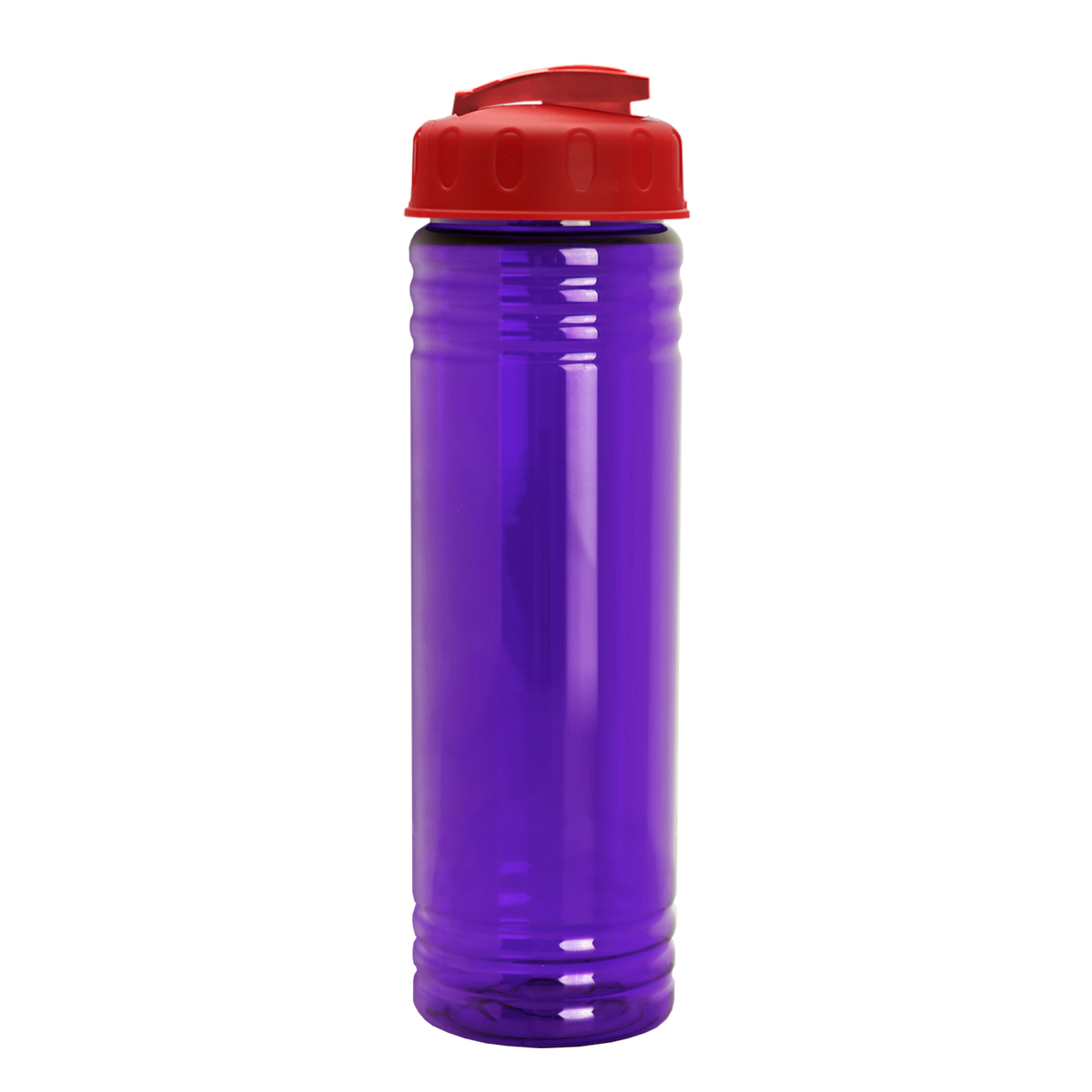 Custom logo Slim Fit RPET Bottle with Flip-Top Lid - 24 oz.