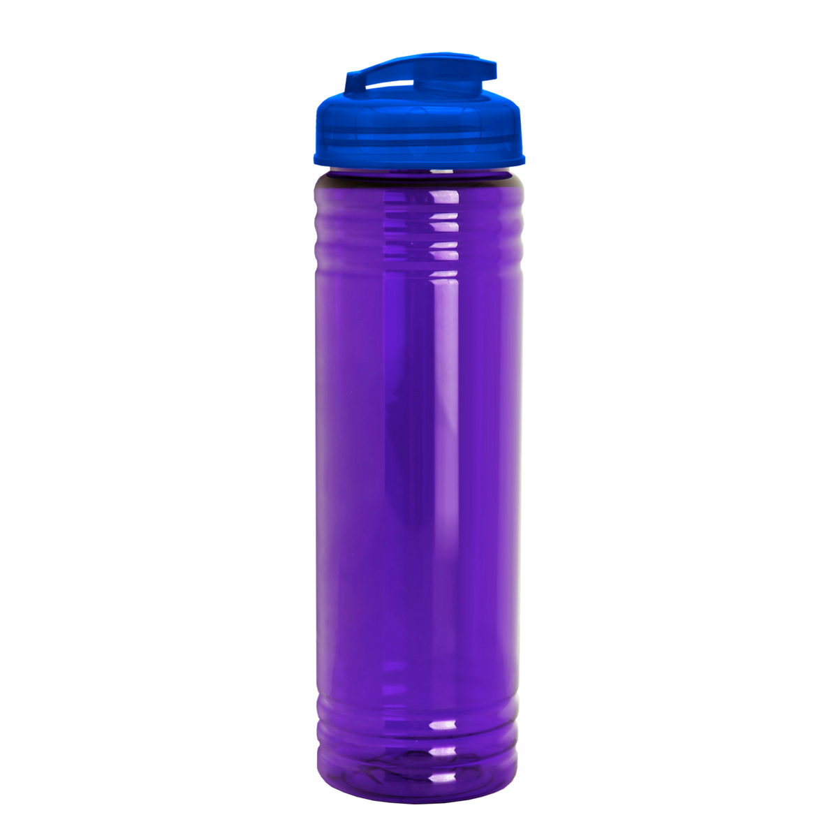 Custom logo Slim Fit RPET Bottle with Flip-Top Lid - 24 oz.