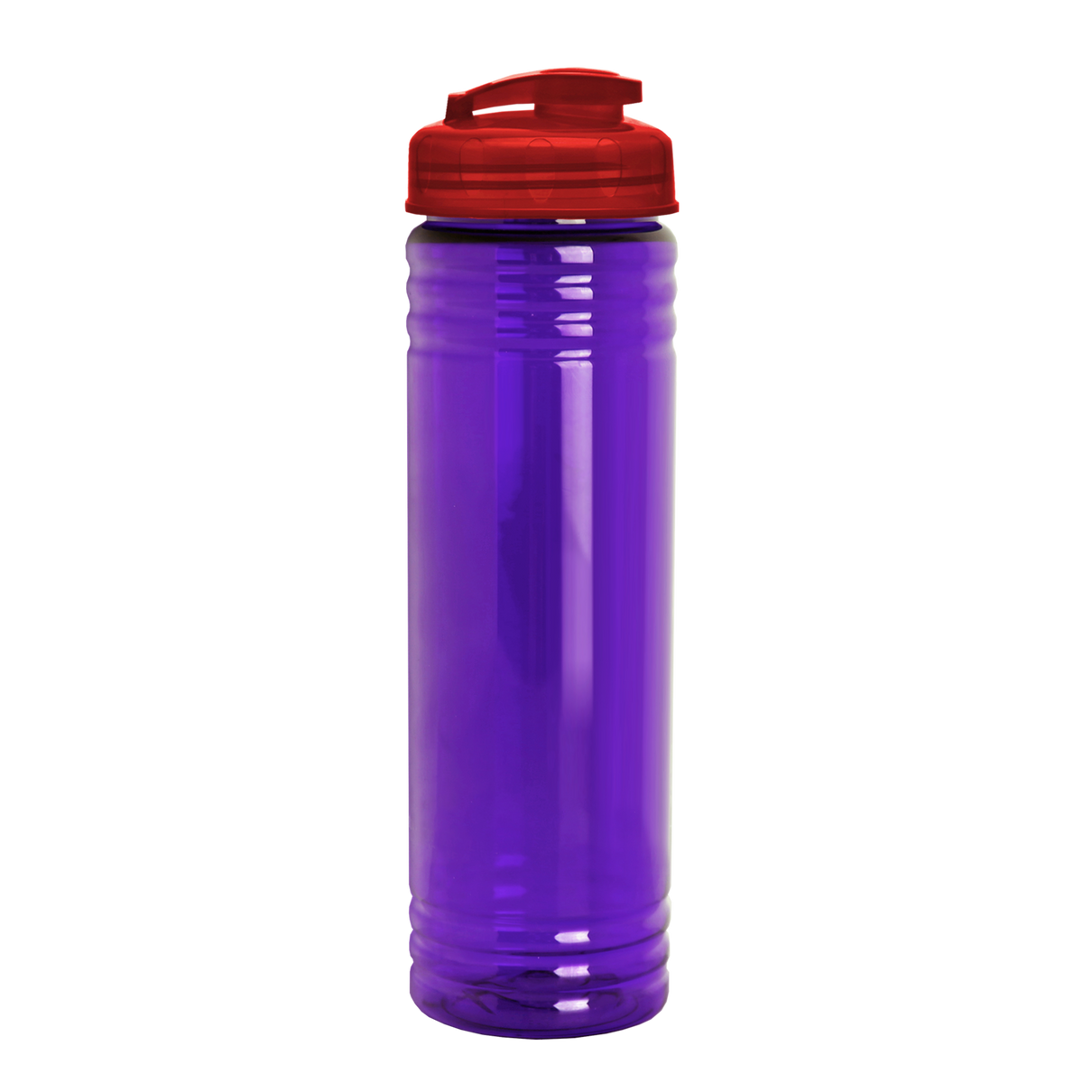 Custom logo Slim Fit RPET Bottle with Flip-Top Lid - 24 oz.