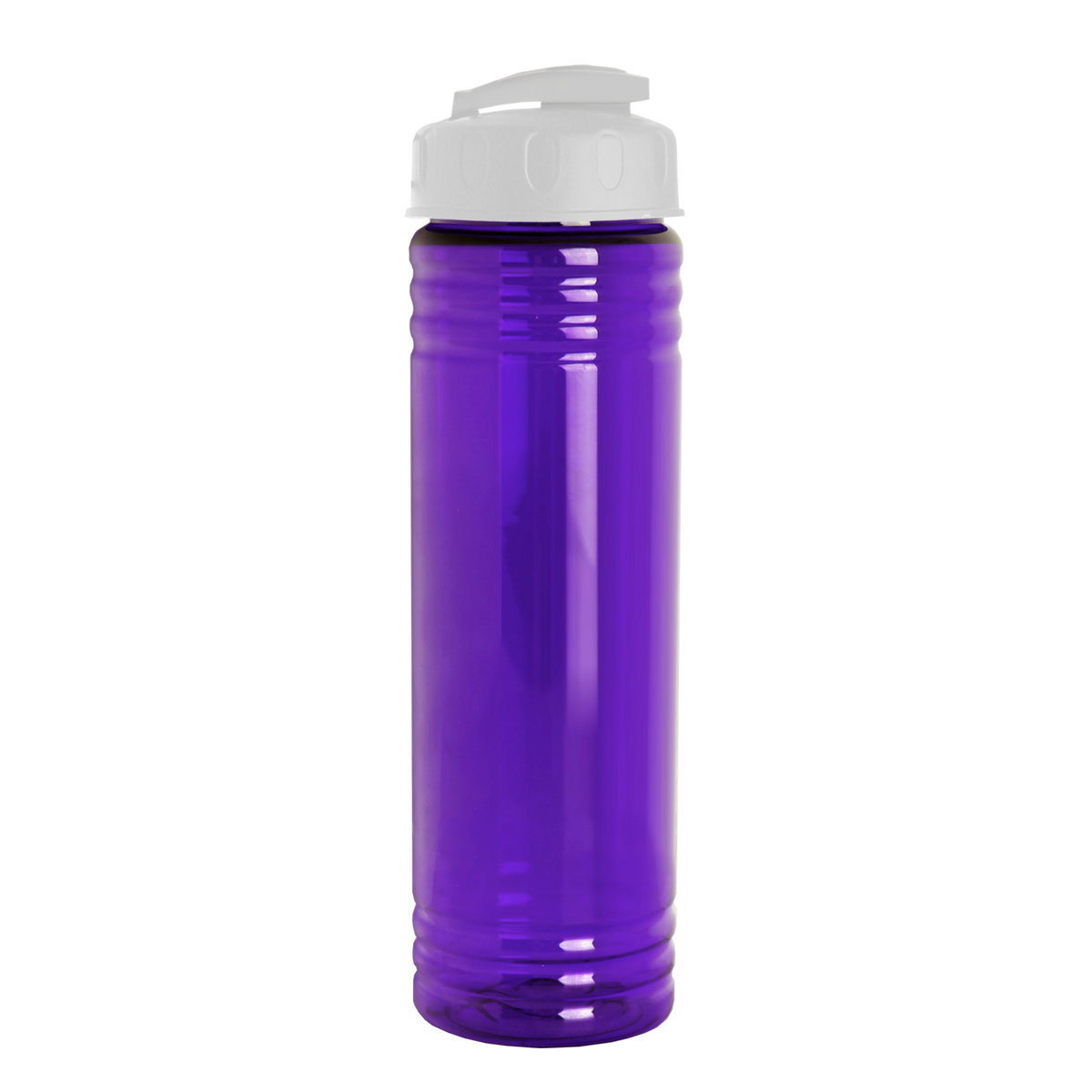 Custom logo Slim Fit RPET Bottle with Flip-Top Lid - 24 oz.