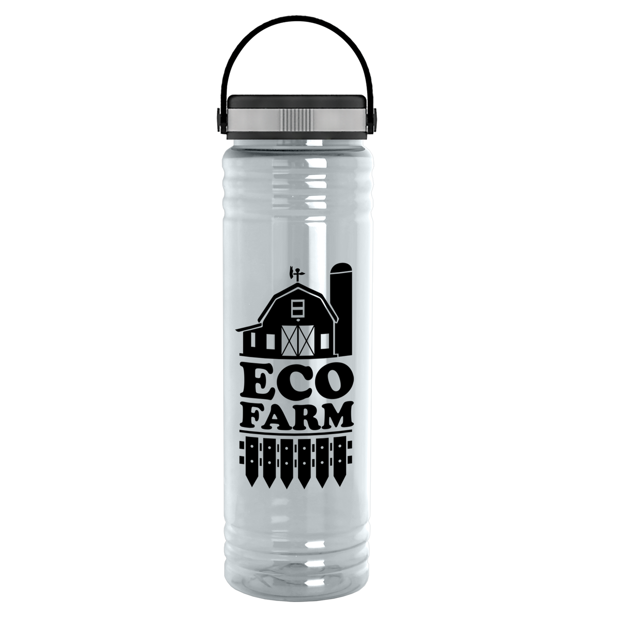 Custom logo Slim Fit RPET Bottle with Grip Lid - 24 oz.