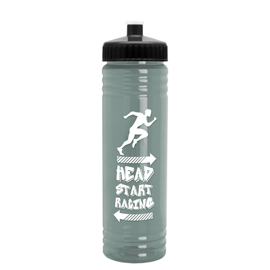 Slim Fit RPET Bottle with Push-Pull Lid - 24 oz.
