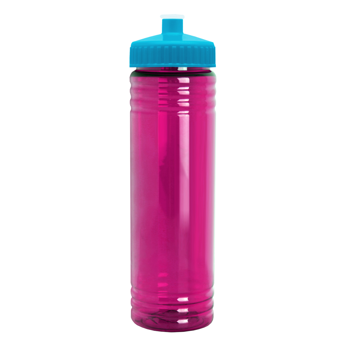 Custom logo Slim Fit RPET Bottle with Push-Pull Lid - 24 oz.