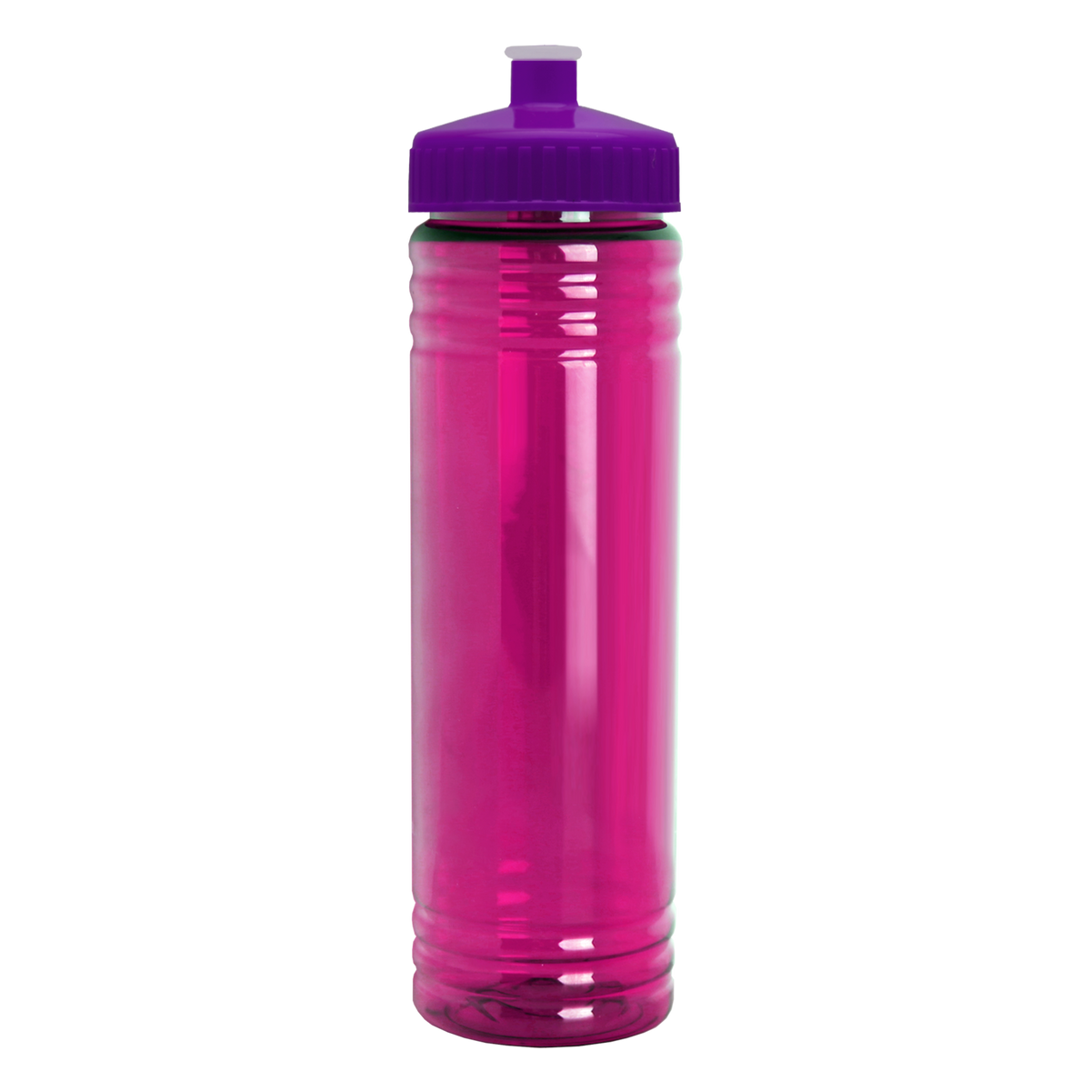 Custom logo Slim Fit RPET Bottle with Push-Pull Lid - 24 oz.