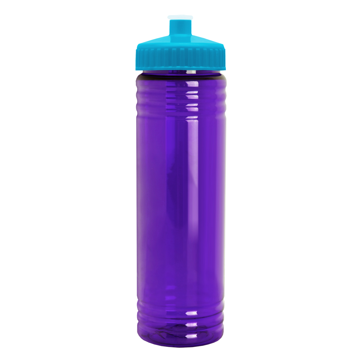 Custom logo Slim Fit RPET Bottle with Push-Pull Lid - 24 oz.