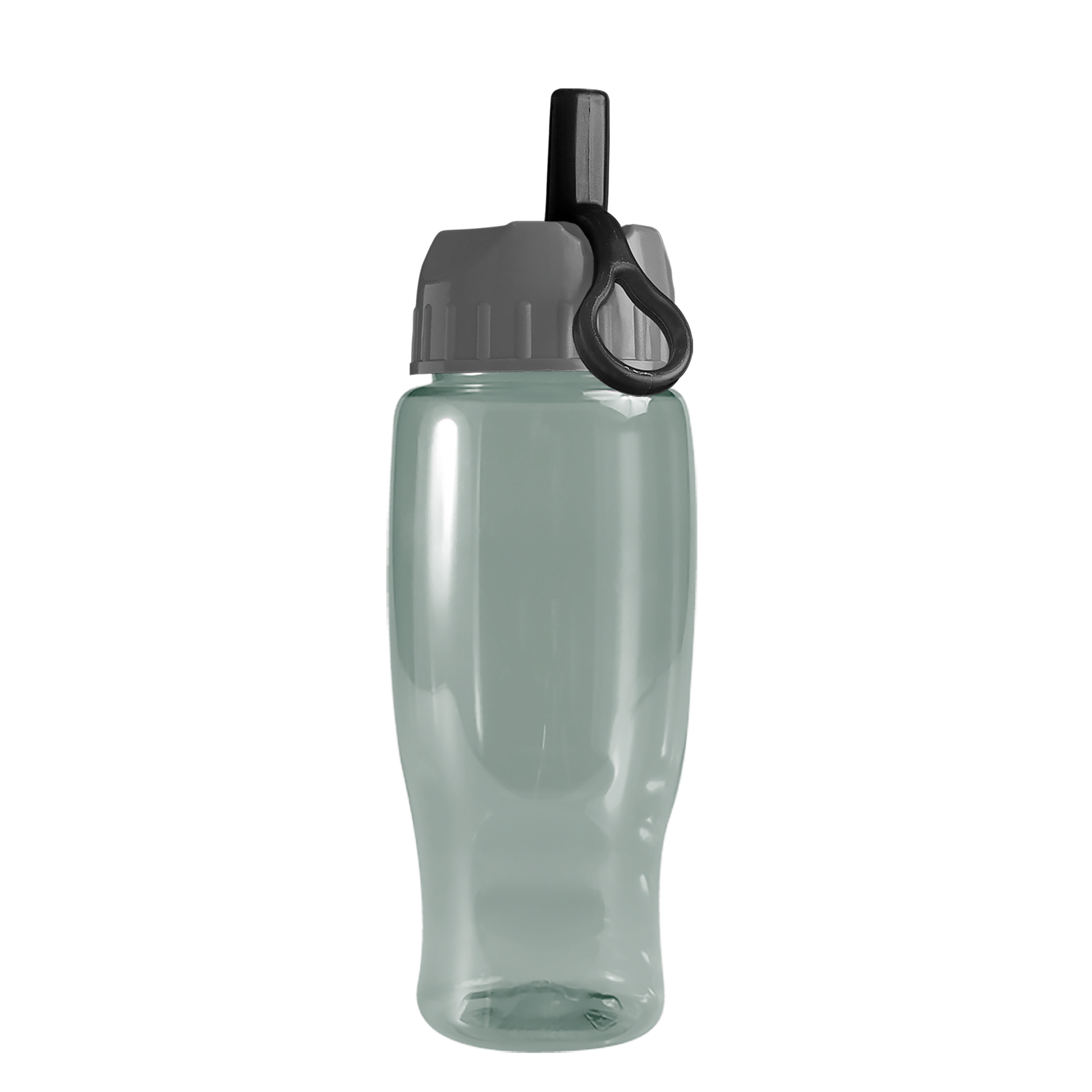 Poly+ Recycled Bottle with Ring-Straw Lid - 27 oz.