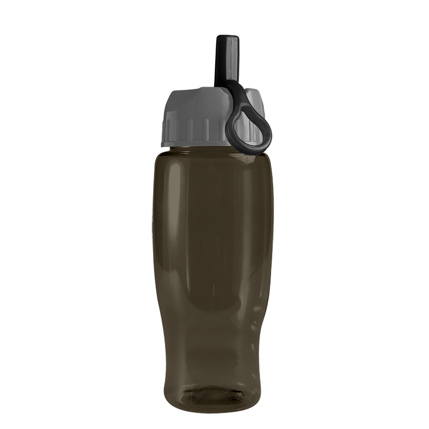 Poly+ Recycled Bottle with Ring-Straw Lid - 27 oz.
