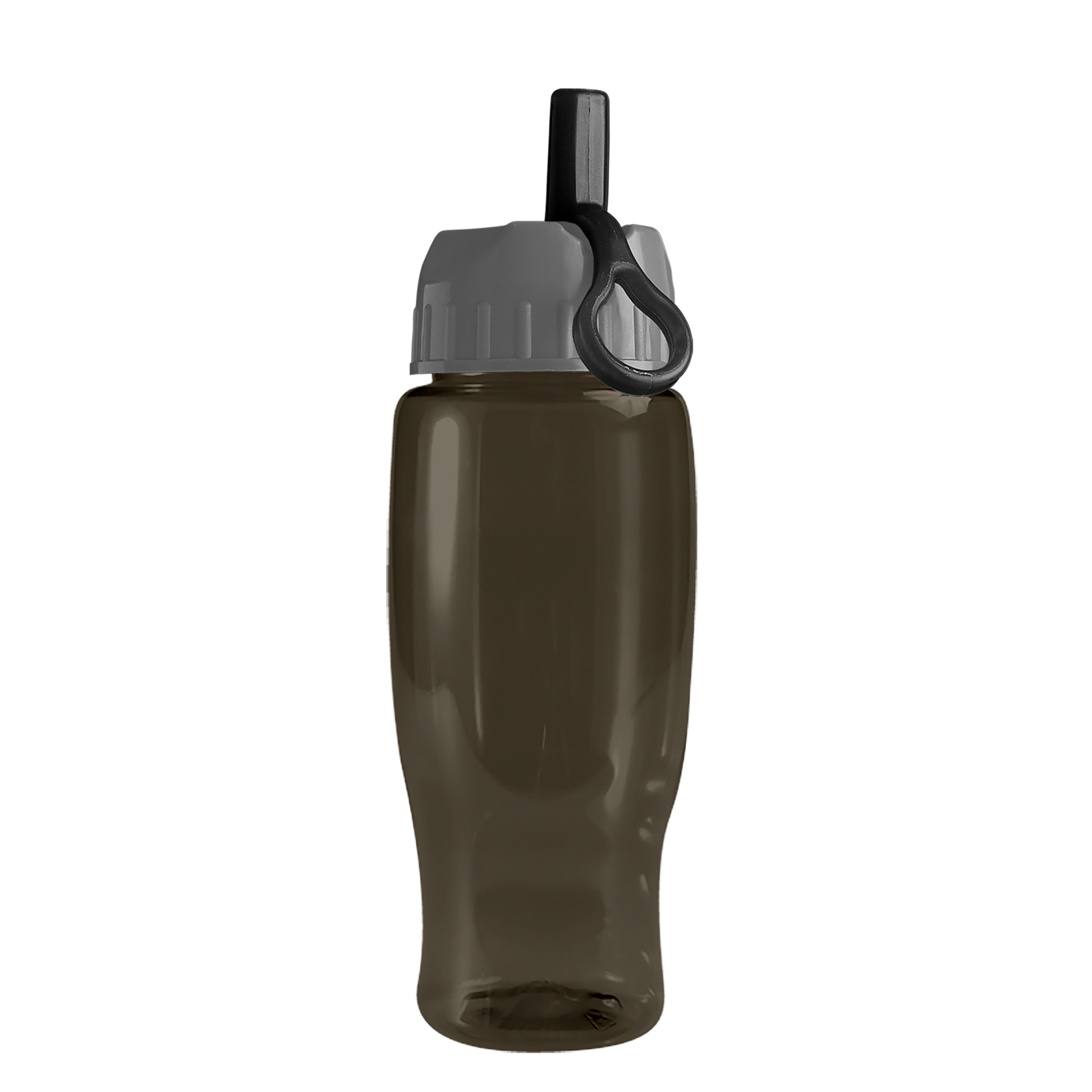 Poly+ Recycled Bottle with Ring-Straw Lid - 27 oz.
