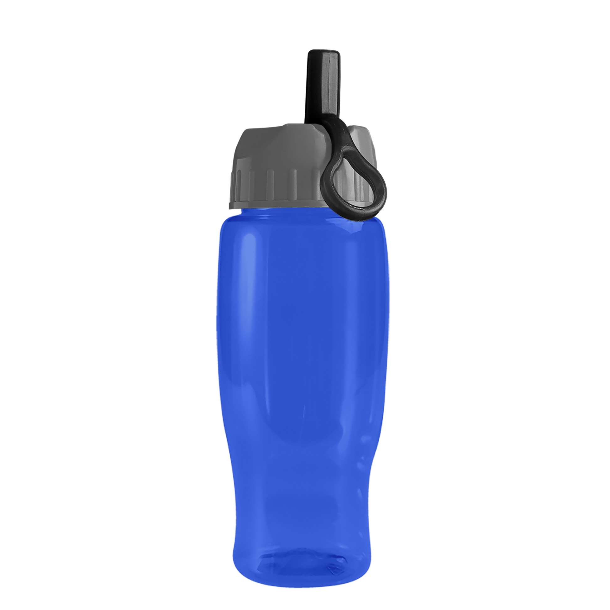 Poly+ Recycled Bottle with Ring-Straw Lid - 27 oz.