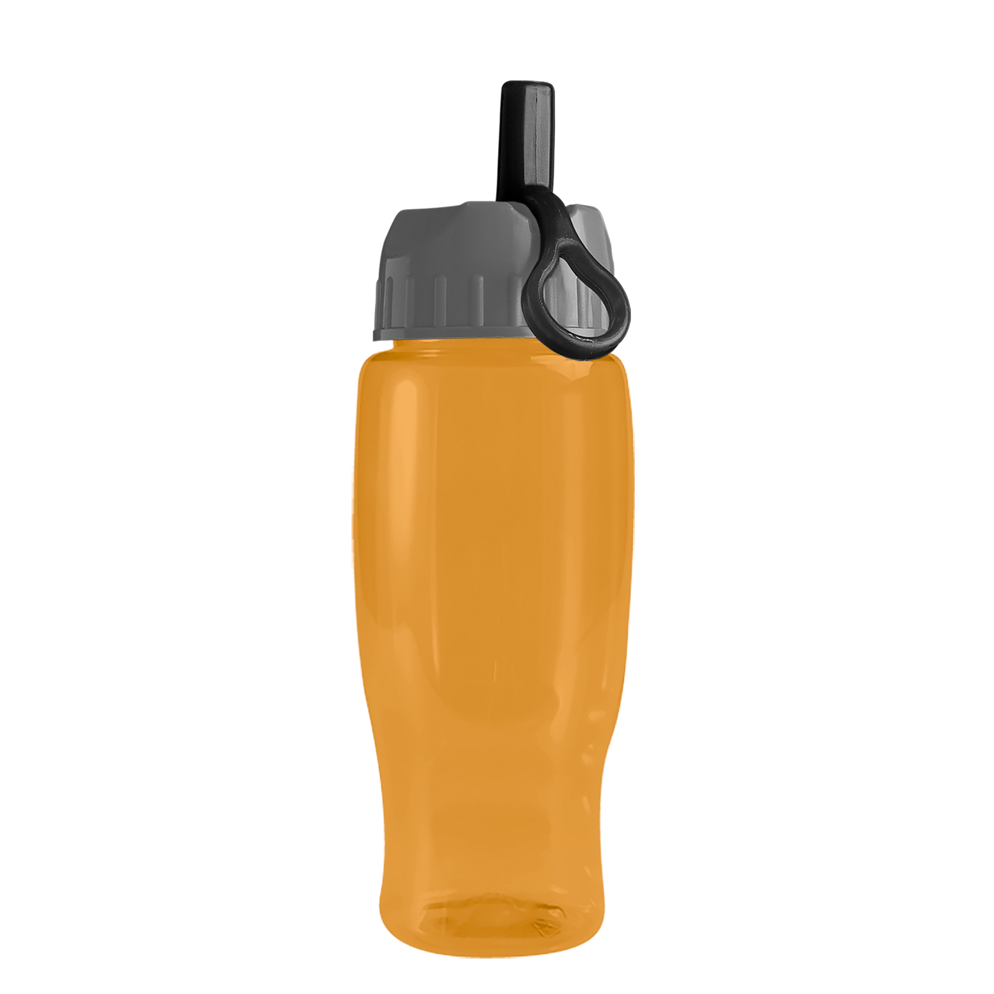 Poly+ Recycled Bottle with Ring-Straw Lid - 27 oz.