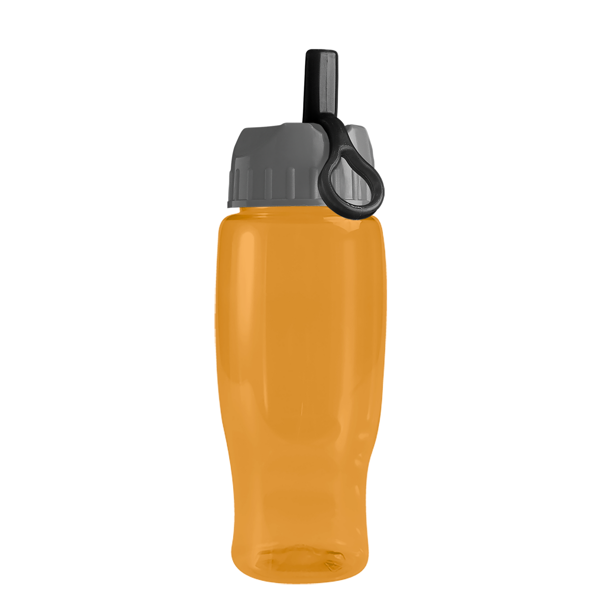Poly+ Recycled Bottle with Ring-Straw Lid - 27 oz.