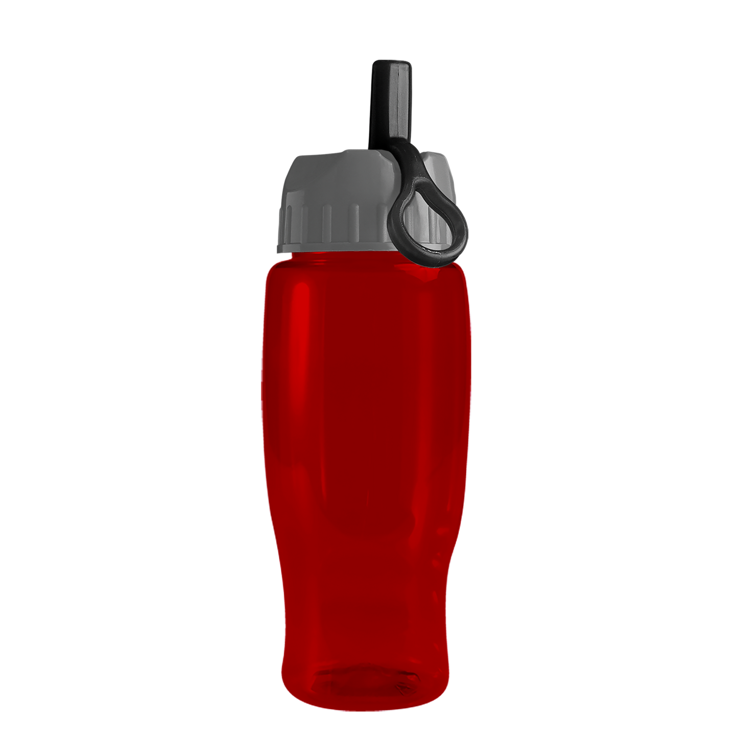 Poly+ Recycled Bottle with Ring-Straw Lid - 27 oz.