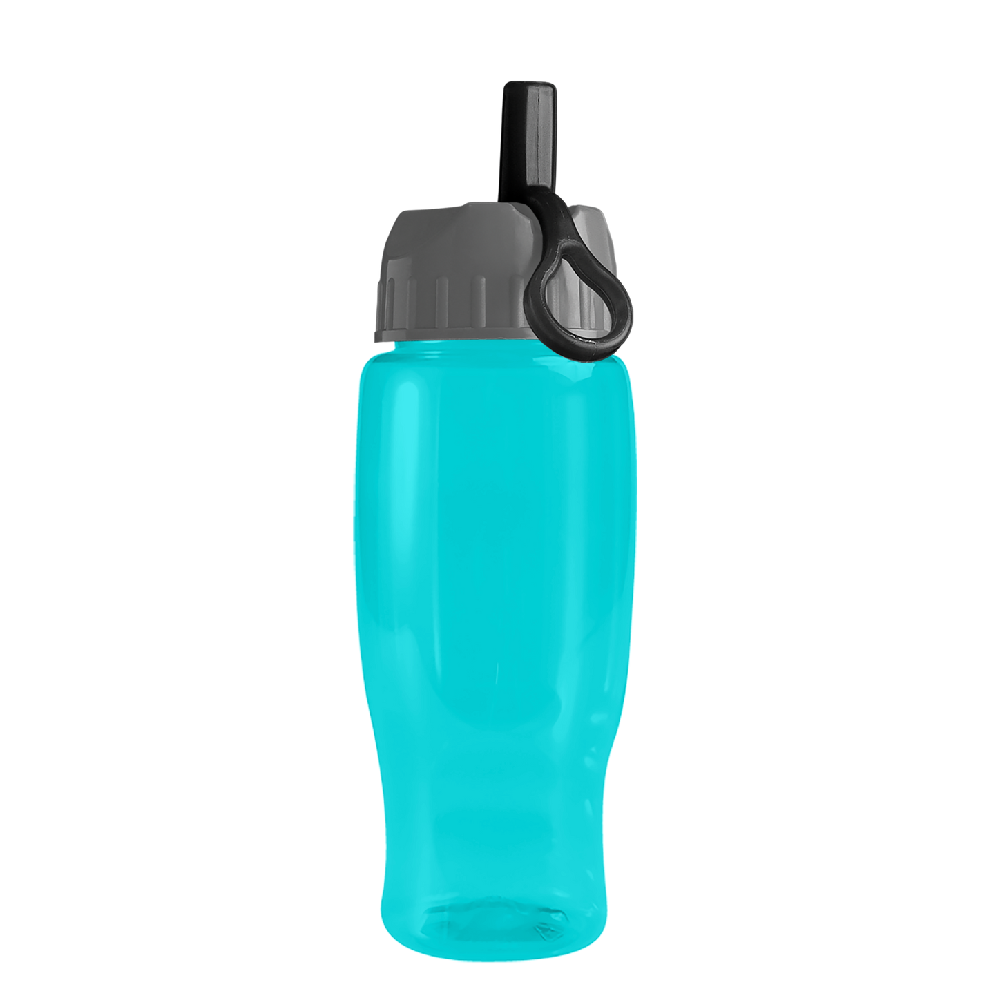 Poly+ Recycled Bottle with Ring-Straw Lid - 27 oz.