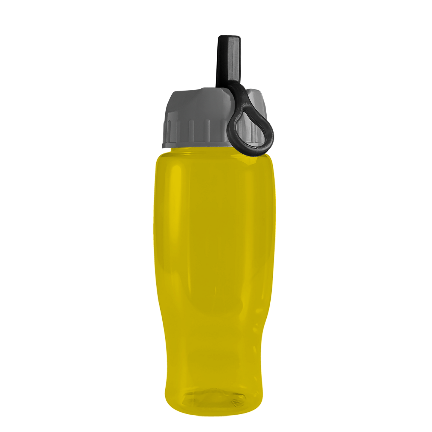 Poly+ Recycled Bottle with Ring-Straw Lid - 27 oz.