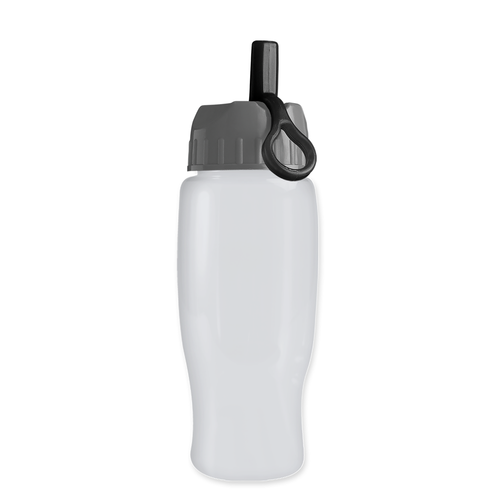 Poly+ Recycled Bottle with Ring-Straw Lid - 27 oz.
