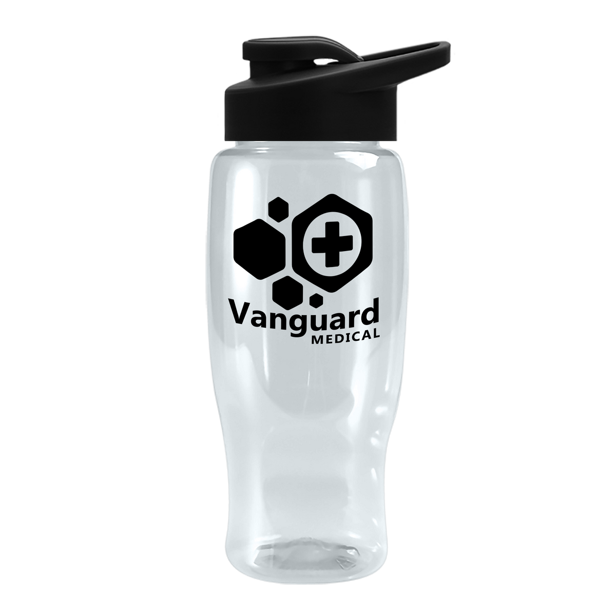 Custom logo Poly+ Recycled Bottle with Drink-Thru Lid - 27 oz.