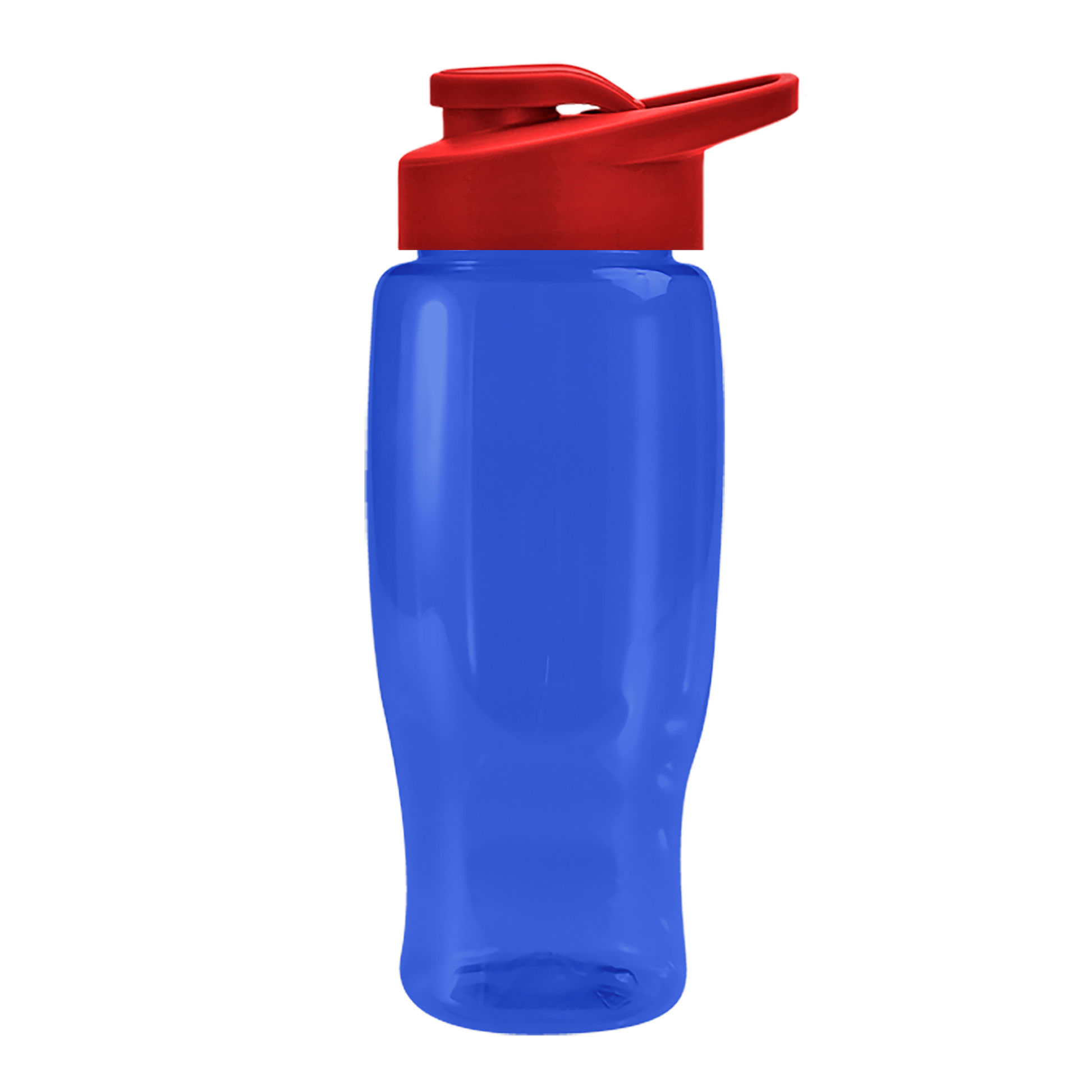 Poly+ Recycled Bottle with Drink-Thru Lid - 27 oz.