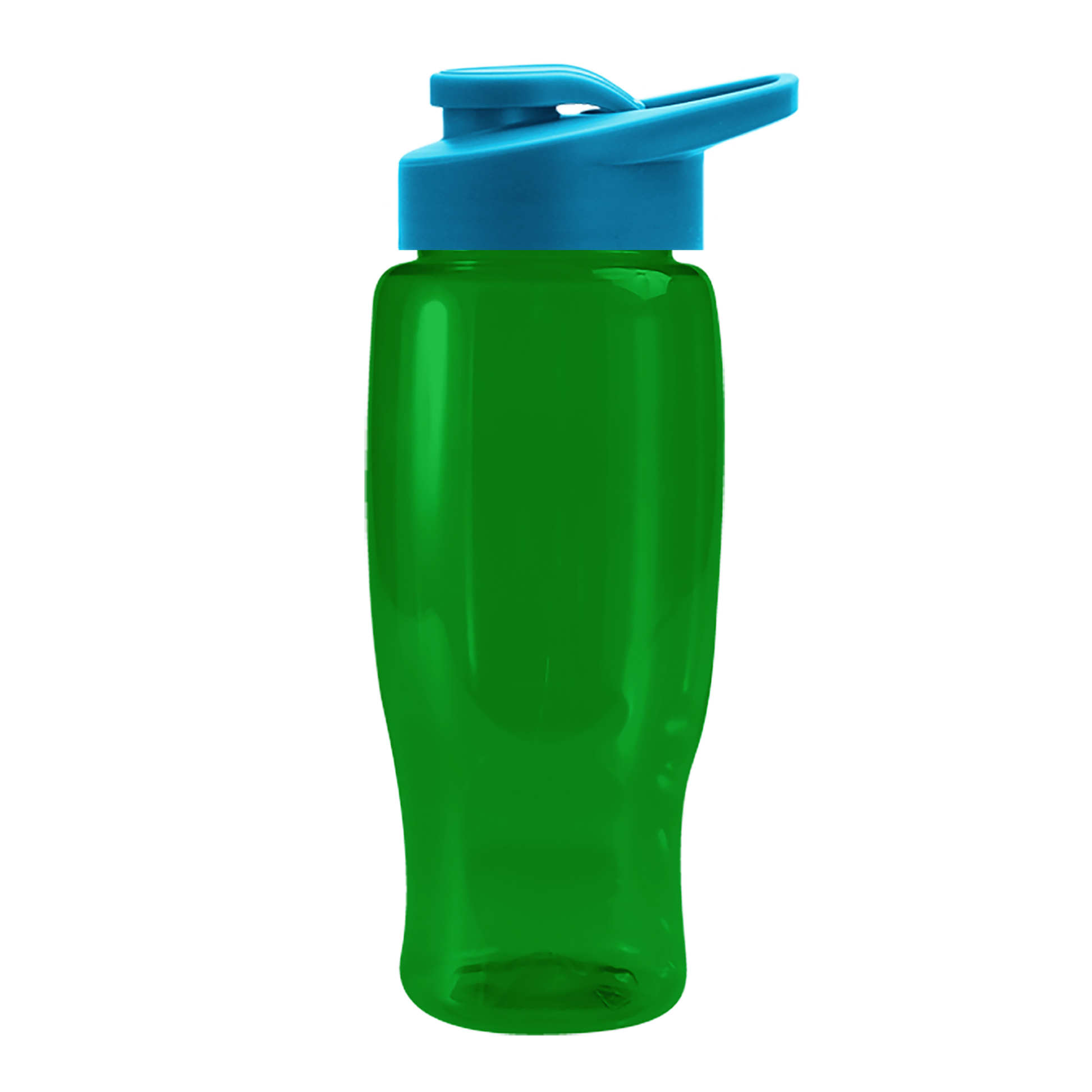 Poly+ Recycled Bottle with Drink-Thru Lid - 27 oz.