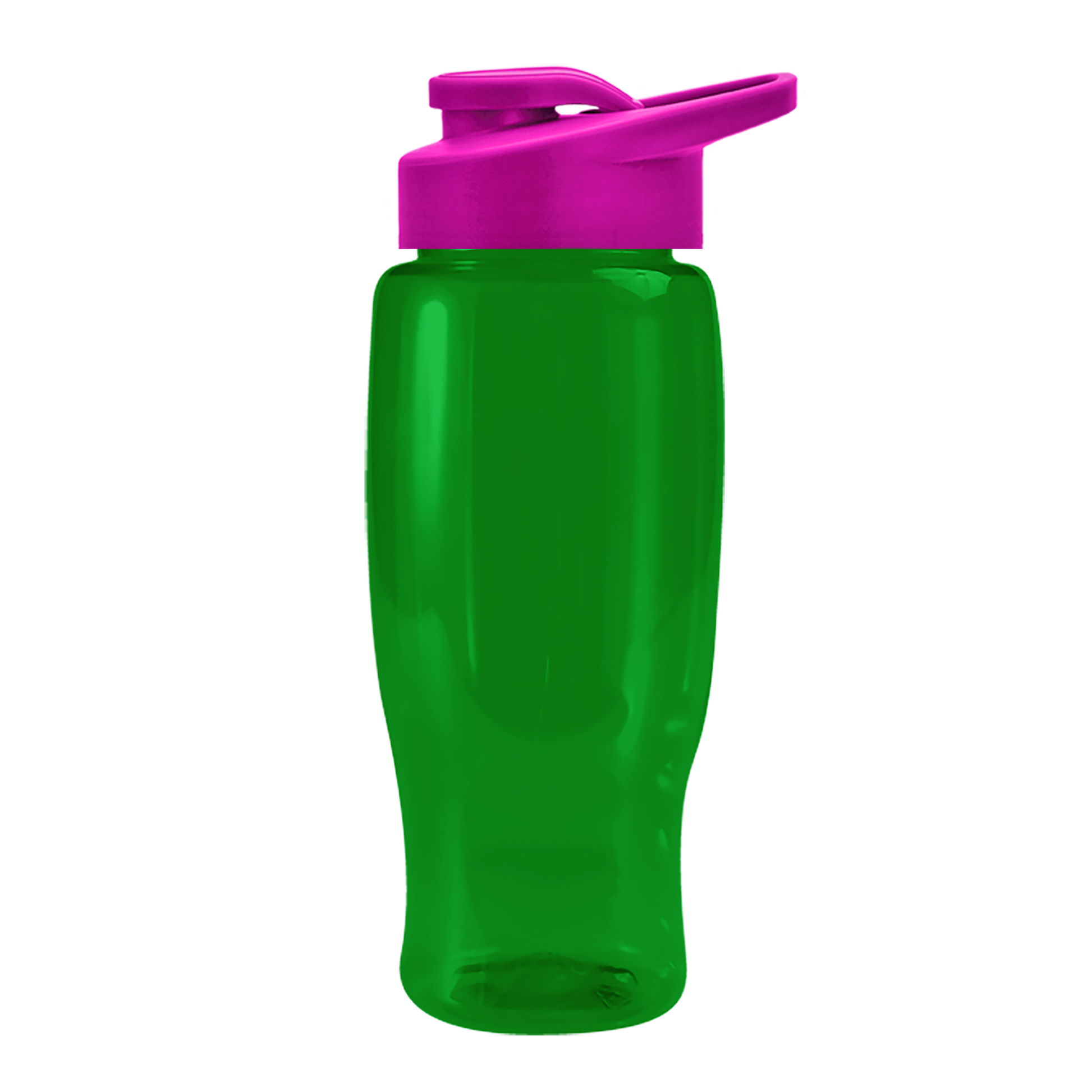 Poly+ Recycled Bottle with Drink-Thru Lid - 27 oz.