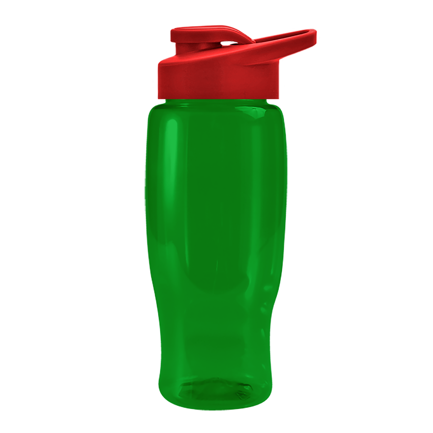 Poly+ Recycled Bottle with Drink-Thru Lid - 27 oz.