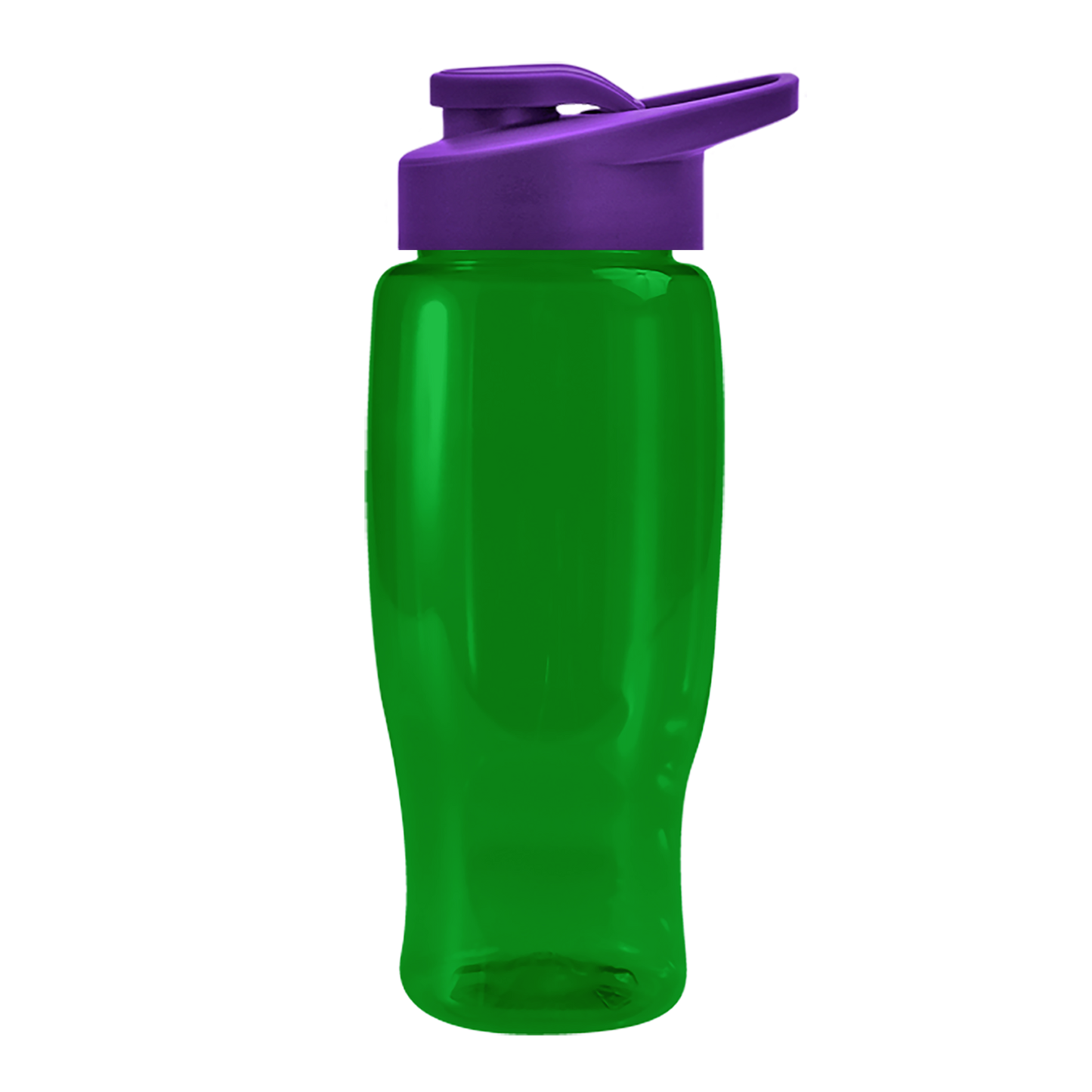 Poly+ Recycled Bottle with Drink-Thru Lid - 27 oz.
